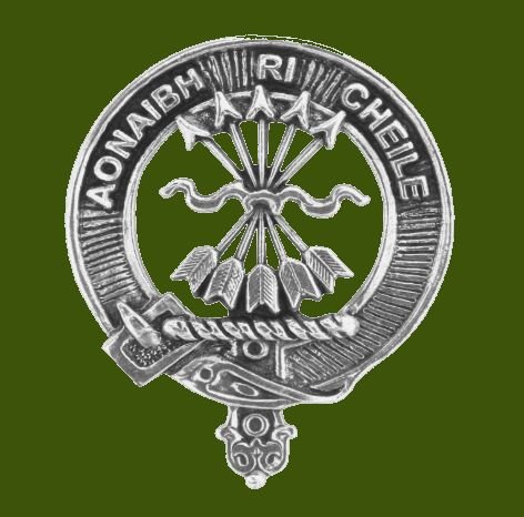 Image 0 of Cameron Clan Cap Crest Stylish Pewter Clan Cameron Badge