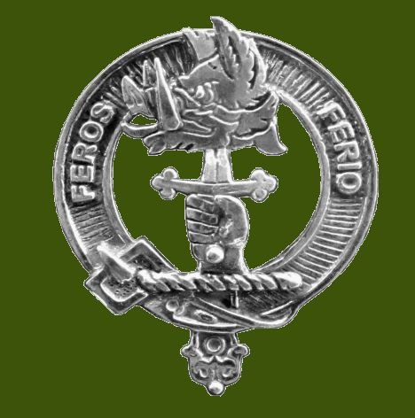 Image 0 of Chisholm Clan Cap Crest Stylish Pewter Clan Chisholm Badge