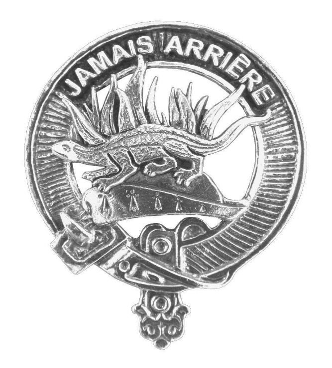 Image 1 of Douglas Clan Cap Crest Stylish Pewter Clan Douglas Badge
