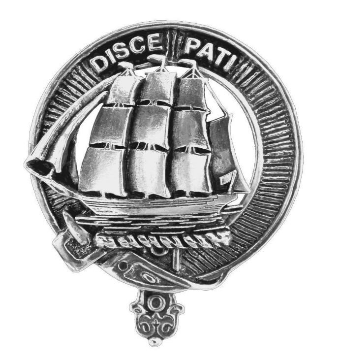 Image 1 of Duncan Clan Cap Crest Stylish Pewter Clan Duncan Badge