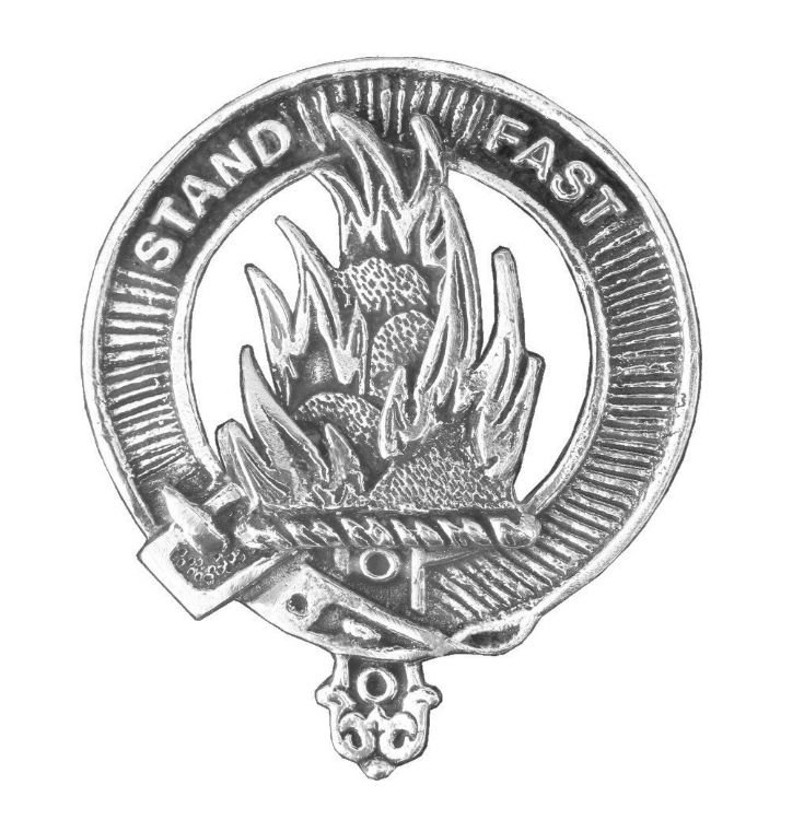 Image 1 of Grant Clan Cap Crest Stylish Pewter Clan Grant Badge