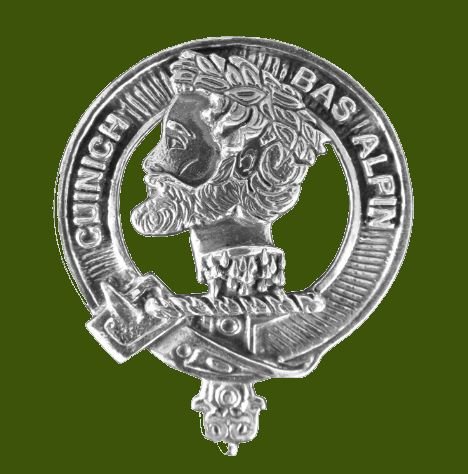 Image 0 of MacAlpine Clan Cap Crest Stylish Pewter Clan MacAlpine Badge
