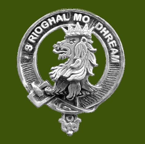 Image 0 of MacGregor Clan Cap Crest Stylish Pewter Clan MacGregor Badge