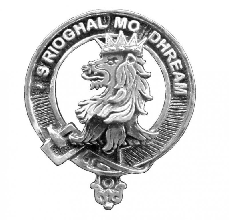 Image 1 of MacGregor Clan Cap Crest Stylish Pewter Clan MacGregor Badge