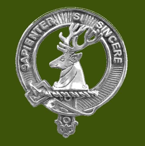 Image 0 of Davidson Clan Cap Crest Stylish Pewter Clan Davidson Badge