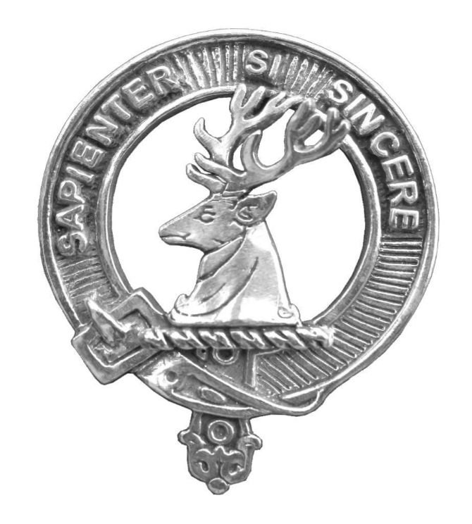 Image 1 of Davidson Clan Cap Crest Stylish Pewter Clan Davidson Badge