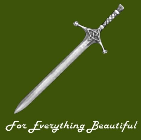 Image 0 of Claymore Sword Scotland Antiqued Stylish Pewter Kilt Pin