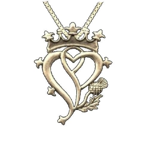 Image 1 of Hearts And Thistle Luckenbooth Medium 10K Yellow Gold Pendant