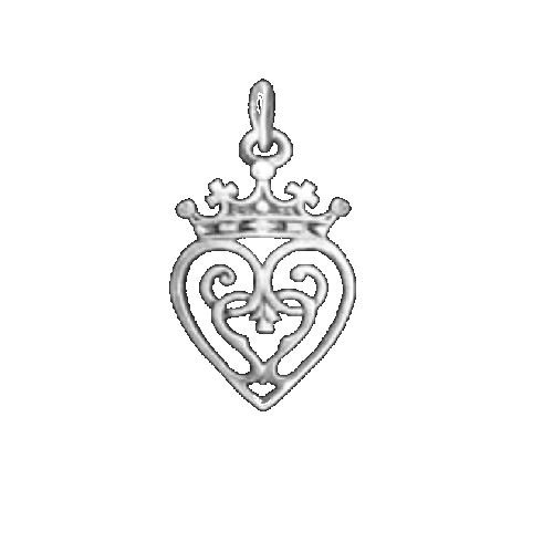 Image 1 of Queen Mary Design Luckenbooth Medium Sterling Silver Charm