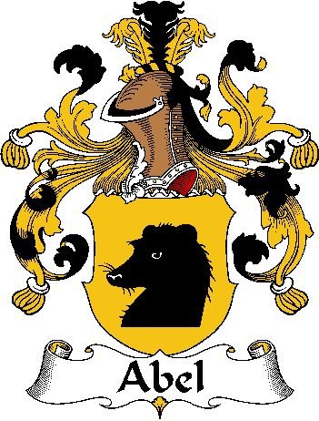 Image 0 of Abel German Coat of Arms Print Abel German Family Crest Print
