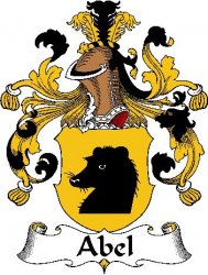 Abel German Coat of Arms Large Print Abel German Family Crest 