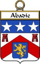 Abadie French Coat of Arms Large Print Abadie French Family Crest 