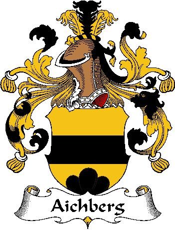 Image 0 of Aichberg German Coat of Arms Print Aichberg German Family Crest Print