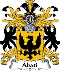 Abati Italian Coat of Arms Print Abati Italian Family Crest Print