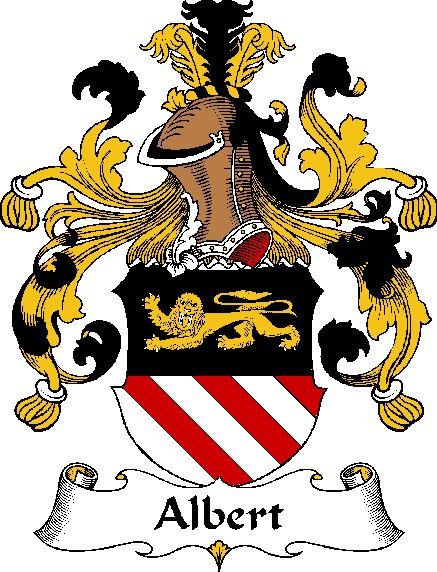 Image 0 of Albert German Coat of Arms Print Albert German Family Crest Print