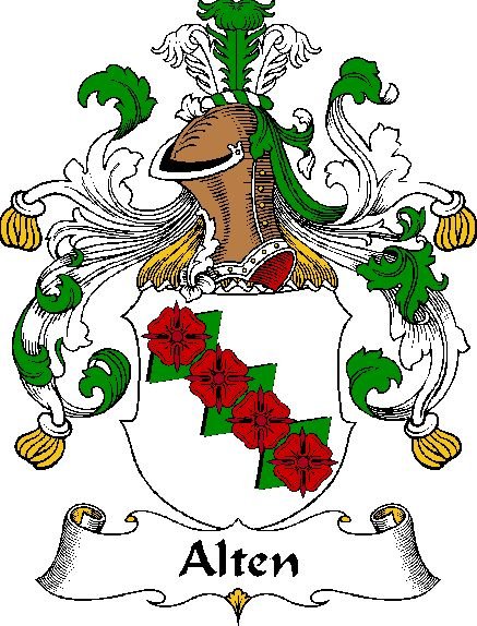 Image 0 of Alten German Coat of Arms Print Alten German Family Crest Print