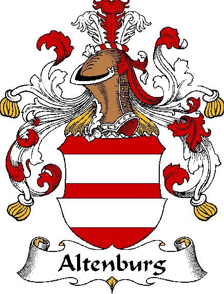 Image 0 of Altenburg German Coat of Arms Print Altenburg German Family Crest Print