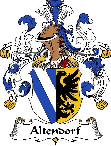 Image 0 of Altendorf German Coat of Arms Print Altendorf German Family Crest Print