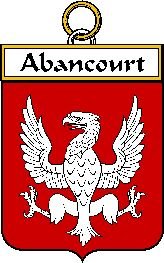 Image 0 of Abancourt French Coat of Arms Print Abancourt French Family Crest Print