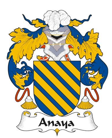 Image 0 of Anaya Spanish Coat of Arms Print Anaya Spanish Family Crest Print
