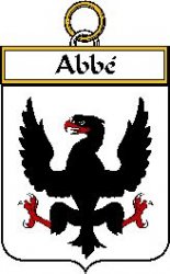 Abbe French Coat of Arms Print Abbe French Family Crest Print