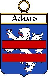Image 0 of Achard French Coat of Arms Print Achard French Family Crest Print