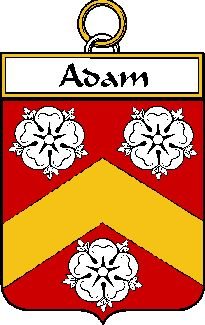 Image 0 of Adam French Coat of Arms Print Adam French Family Crest Print