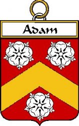 Adam French Coat of Arms Print Adam French Family Crest Print