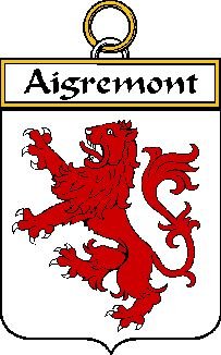 Image 0 of Aigremont French Coat of Arms Print Aigremont French Family Crest Print