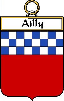 Image 0 of Ailly French Coat of Arms Print Ailly French Family Crest Print