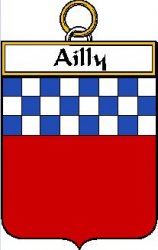 Ailly French Coat of Arms Print Ailly French Family Crest Print