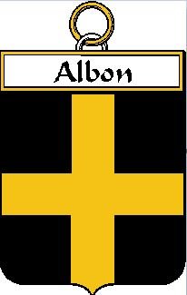 Image 0 of Albon French Coat of Arms Print Albon French Family Crest Print