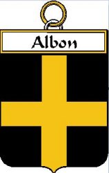Albon French Coat of Arms Print Albon French Family Crest Print