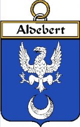 Aldebert French Coat of Arms Print Aldebert French Family Crest Print
