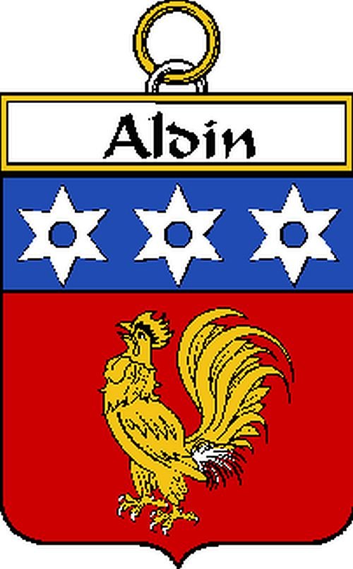 Image 0 of Aldin French Coat of Arms Print Aldin French Family Crest Print
