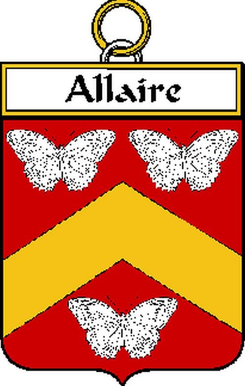 Image 0 of Allaire French Coat of Arms Print Allaire French Family Crest Print