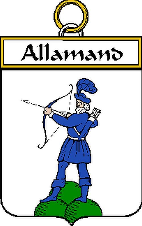 Image 0 of Allamand French Coat of Arms Print Allamand French Family Crest Print