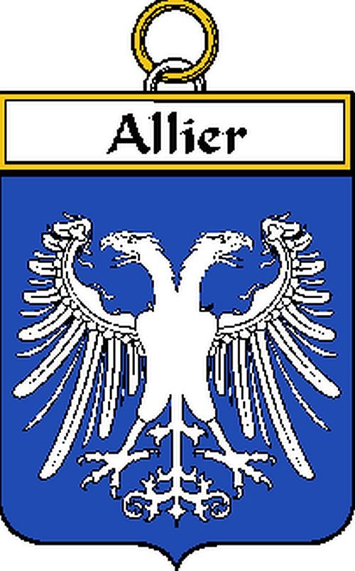 Image 0 of Allier French Coat of Arms Print Allier French Family Crest Print