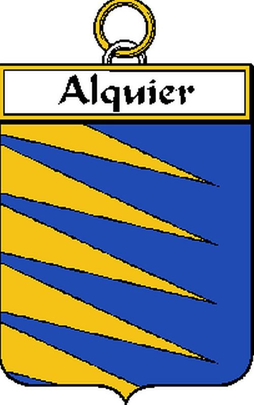 Image 0 of Alquier French Coat of Arms Print Alquier French Family Crest Print