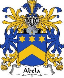 Abela Italian Coat of Arms Large Print Abela Italian Family Crest 