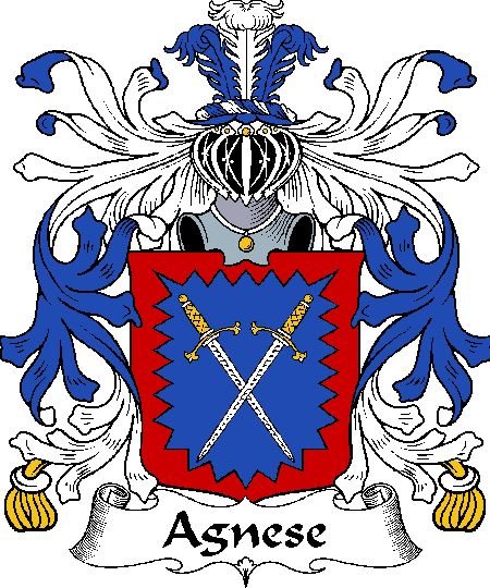 Image 0 of Agnese Italian Coat of Arms Print Agnese Italian Family Crest Print