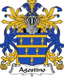 Agostino Italian Coat of Arms Print Agostino Italian Family Crest Print