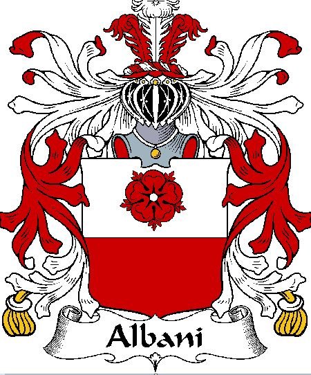 Image 0 of Albani Italian Coat of Arms Print Albani Italian Family Crest Print