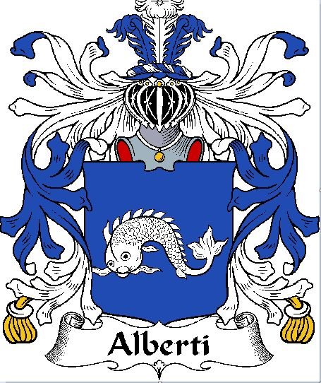 Image 0 of Alberti Italian Coat of Arms Print Alberti Italian Family Crest Print
