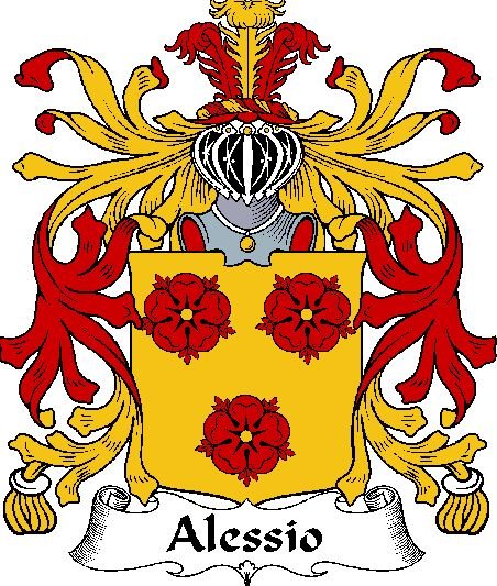 Image 0 of Alessio Italian Coat of Arms Print Alessio Italian Family Crest Print
