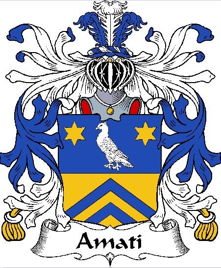 Image 0 of Amati Italian Coat of Arms Print Amati Italian Family Crest Print