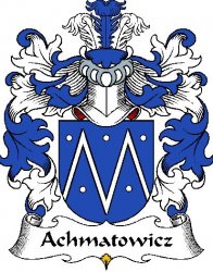 Achmatowicz Polish Coat of Arms Print Achmatowicz Polish Family Crest Print