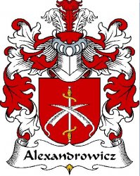 Alexandrowicz Polish Coat of Arms Print Alexandrowicz Polish Family Crest Print