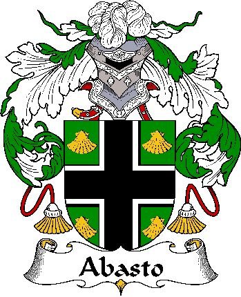 Image 0 of Abasto Spanish Coat of Arms Print Abasto Spanish Family Crest Print