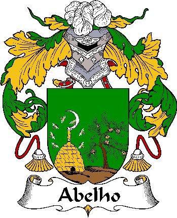 Image 0 of Abelho Spanish Coat of Arms Large Print Abelho Spanish Family Crest 